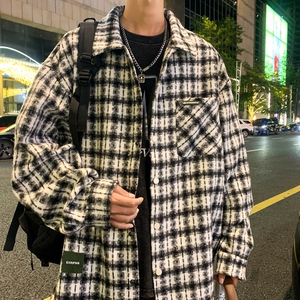 秋冬男生休闲时尚时尚毛呢衬衫领夹克XZ302B-1-JK23117P60