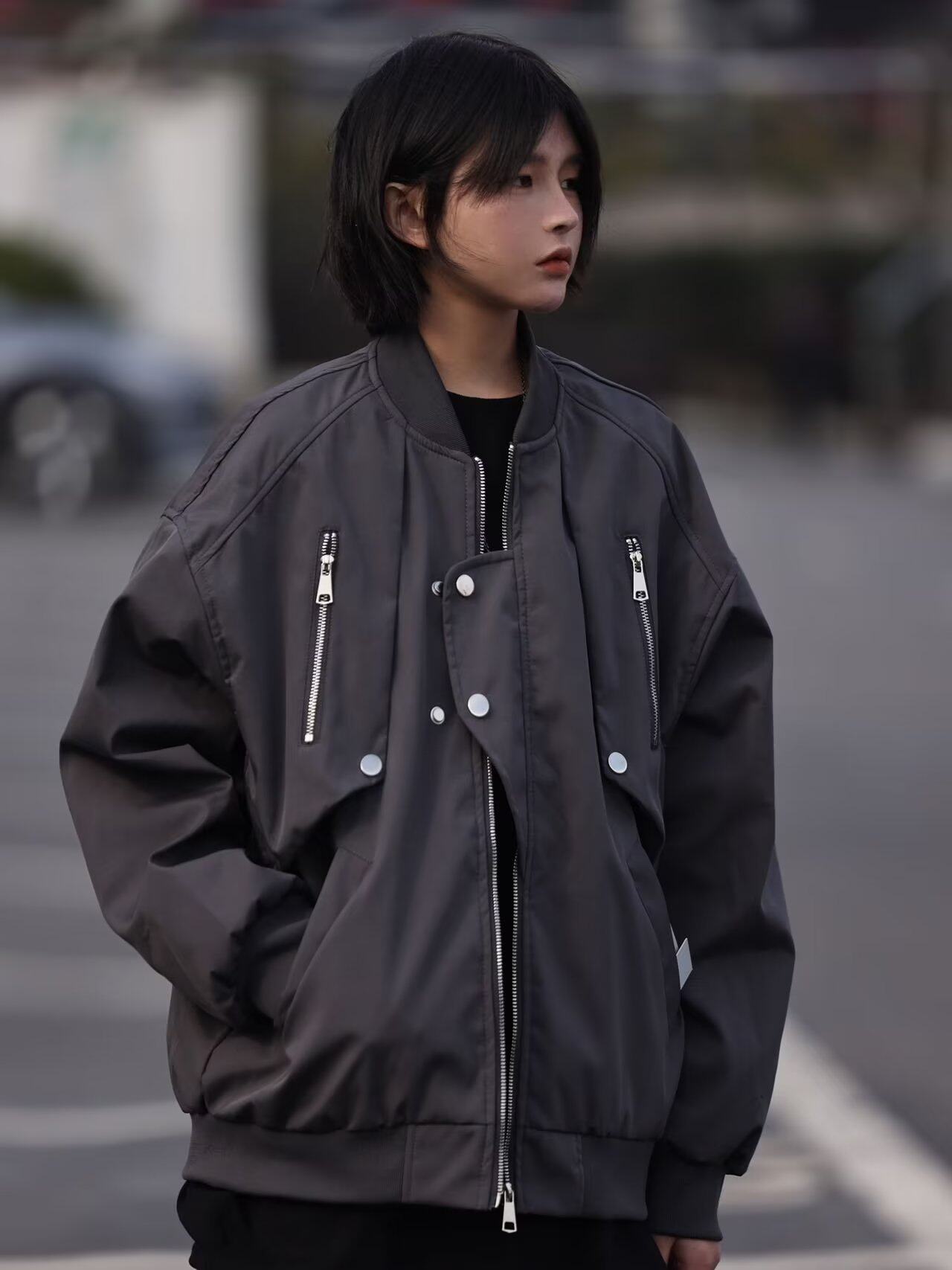 美式复古高街工装飞行员棒球服ins潮牌宽松夹克XZ302B-1-JK036P65,男装夹克,星座302B-1