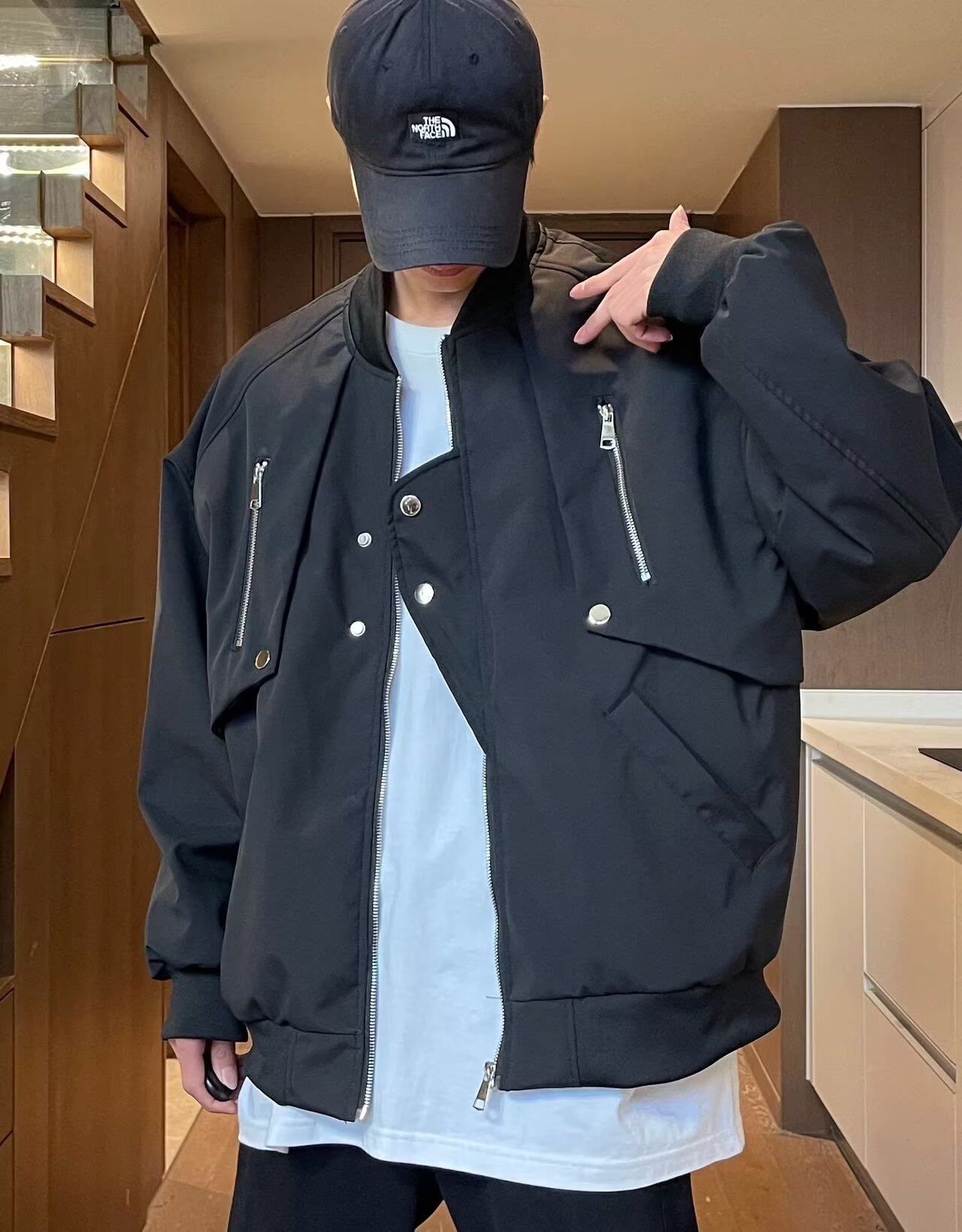 美式复古高街工装飞行员棒球服ins潮牌宽松夹克XZ302B-1-JK036P65,男装夹克,星座302B-1