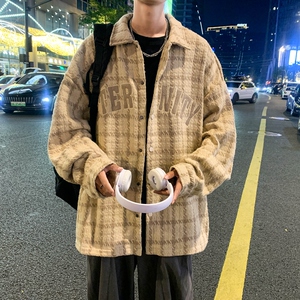 男生时尚舒适外套休闲衬衫领夹克XZ302B-1-JK23115P60图片