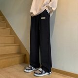 潮男长裤春秋潮流宽松型新款直筒青春流行休闲裤XZ302B-1-K858P32，男装休闲裤，星座302B-1