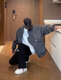 美式复古高街工装飞行员棒球服ins潮牌宽松夹克XZ302B-1-JK036P65，男装夹克，星座302B-1
