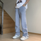 秋冬男士宽松直筒潮牌休闲牛仔裤XZ302B-1-K27P50，男装牛仔裤，星座302B-1