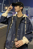 秋季时尚文艺洋气经典休闲牛仔夹克A222-JK1803P60，男装夹克，星座302B-1