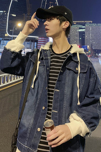 秋季时尚文艺洋气经典休闲牛仔夹克A222-JK1803P60图片