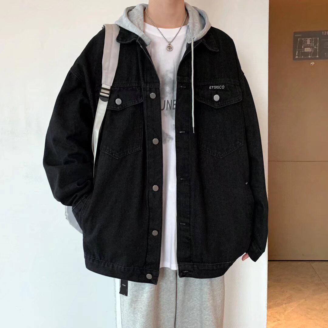 牛仔外套男女潮牌街头ins潮流宽松水洗休闲夹克XZ304B-JK048P65,男装夹克,星座302B-1