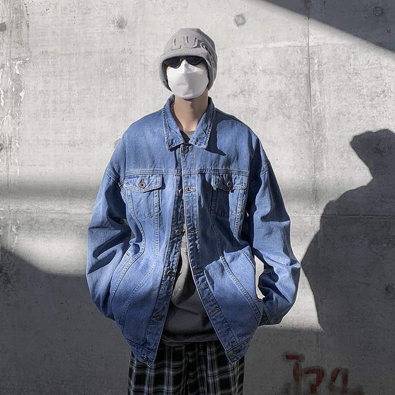 男生时尚休闲潮流洋气牛仔夹克XZ302B-1-JK608P65图片