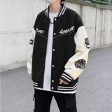 2024年新款春秋季夹克男士棒球服潮牌字母刺绣XZ302B-1-JK676P65，男装夹克，星座302B-1