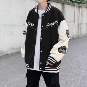 2024年新款春秋季夹克男士棒球服潮牌字母刺绣XZ302B-1-JK676P65图片