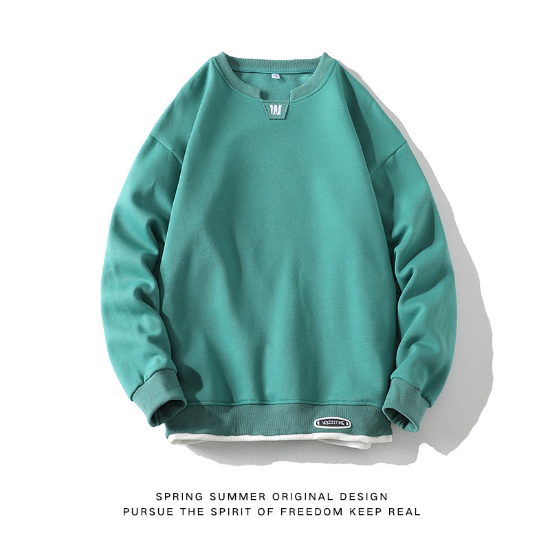 秋季新款日系宽松学生拼接时尚潮休闲卫衣XZ304B-W5509P30,男装卫衣,星座302B-1