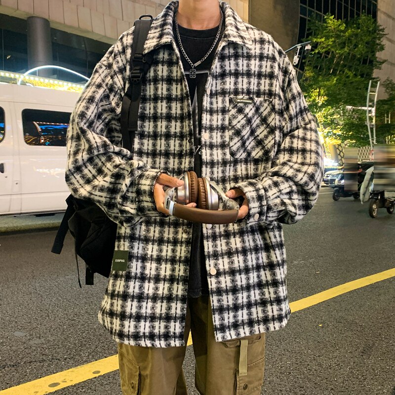 秋冬男生休闲时尚时尚毛呢衬衫领夹克XZ302B-1-JK23117P60,男装夹克,星座302B-1