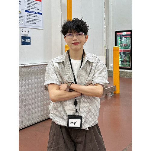 韩系格子衬衫慵懒感拉满