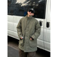 XBRO日系复古古着中长款 大衣男女慵懒24年冬保暖外套风衣多色棉衣