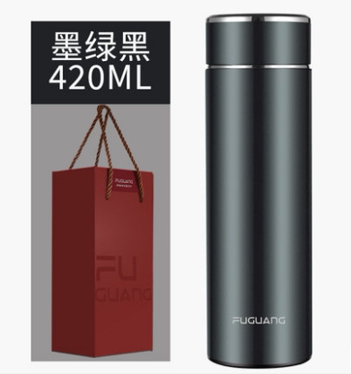富光带温度显示304双层不锈钢礼品盒包装智能保温水杯