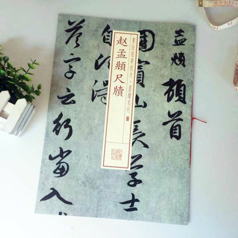 赵孟頫尺牍 上海书画出版社 八开放大毛笔字帖 行书行草原帖  致中峰