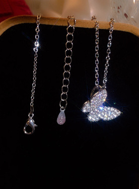 【真金保色】精致保色微镶蝴蝶项链女choker锁骨颈链网红脖子饰品