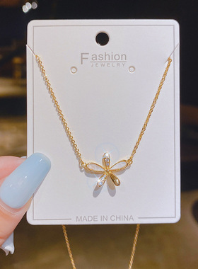 【真金电镀】小雏菊项链手链网红2021新品锁骨链ins女冷淡风饰品