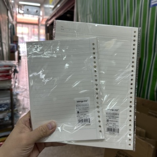 文谷b526孔夹活页本芯笔记本加厚替换芯20孔A5学生可拆卸内页芯