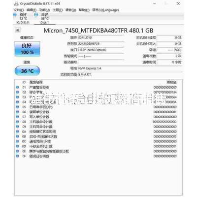 议价议价议价全新PCIE 4.0镁光7450PRO 480G企业级M.2议价