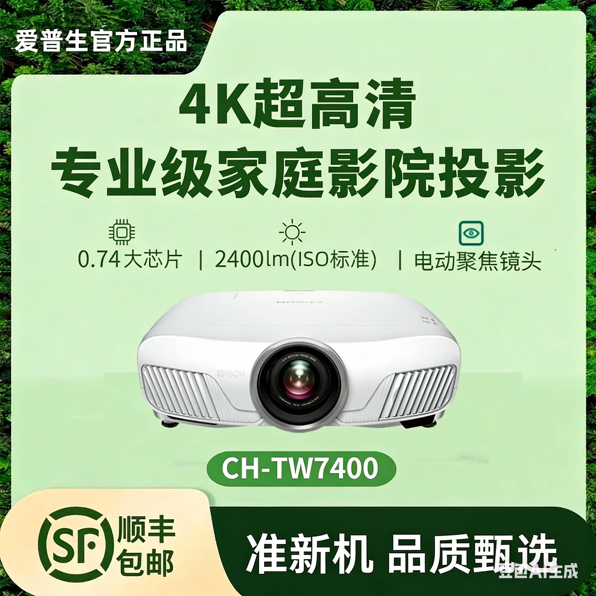 爱普生投影仪家庭影院CH-TW7000/7400全新正品