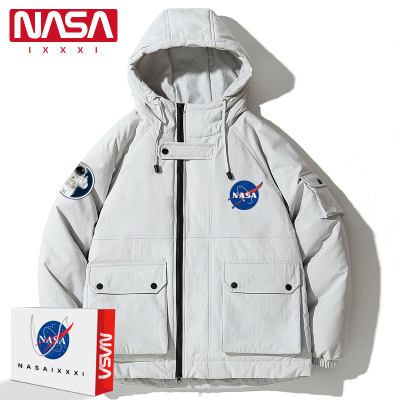 NASA联名羽绒服连帽情侣外套