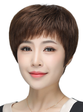 美蝶夏季薄款透气假发套