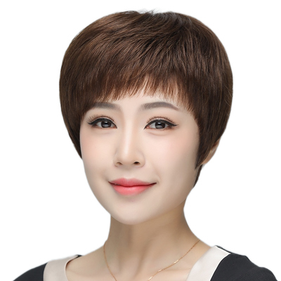 美蝶夏季薄款透气假发套