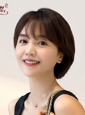 假发女全头套短发全真发头顶无痕挂耳女士妈妈自然整顶光头发套