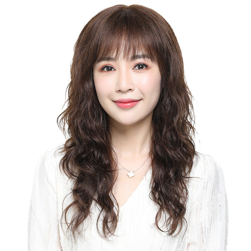 假发女长发2021新款时尚真发全真人发套长卷发大波浪逼真自然全头