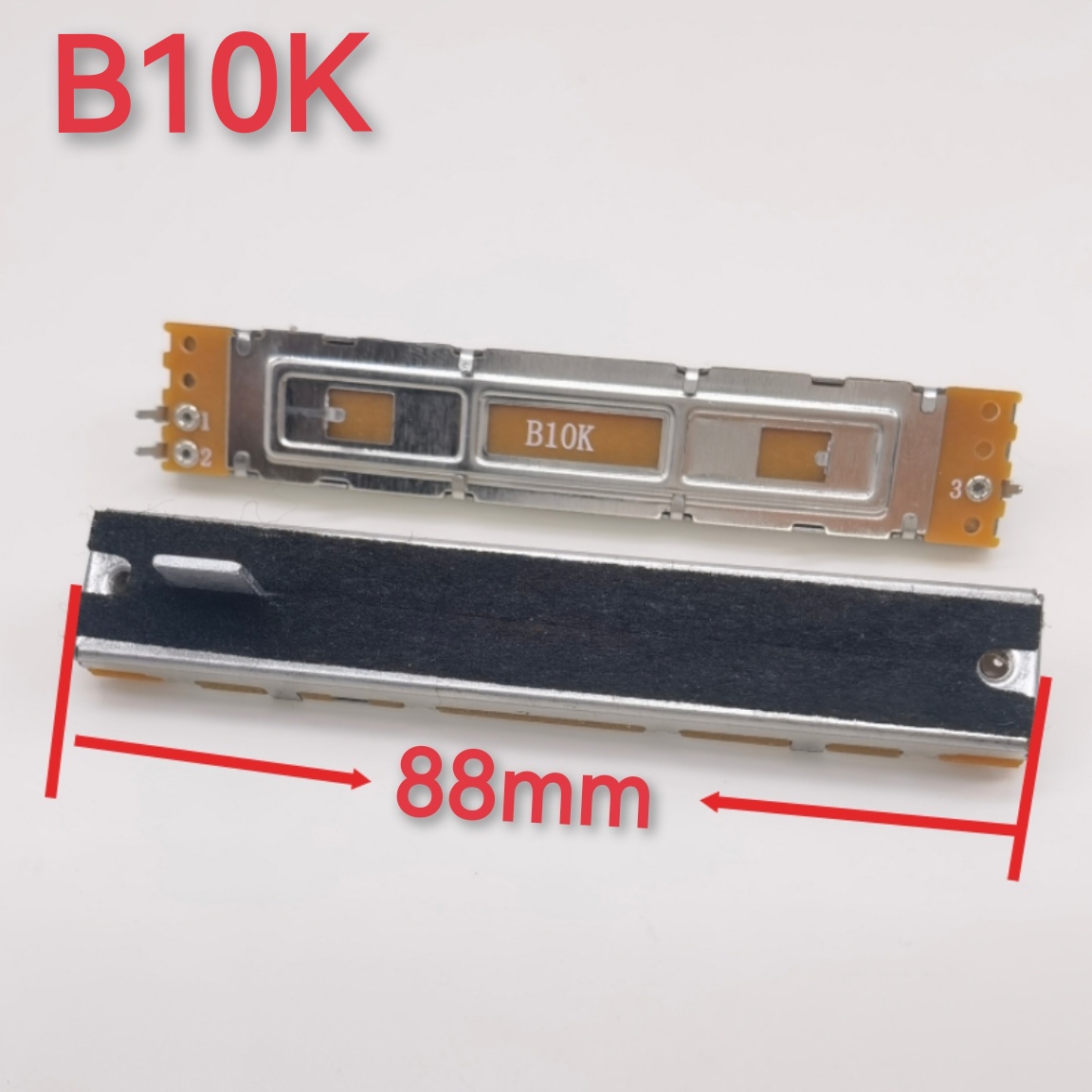 SC609直滑 总长88mm推拉调光台调音台推子单声道双声道电位器B10K