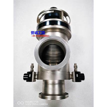 MKS高真空角阀挡板阀，99H0795,口径ISO 100,内置行程开关，包好!