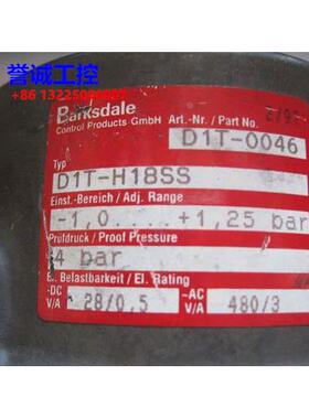 D1T-H18SS PRESSURE/VACUUM ACTUATED SWITCH议价$