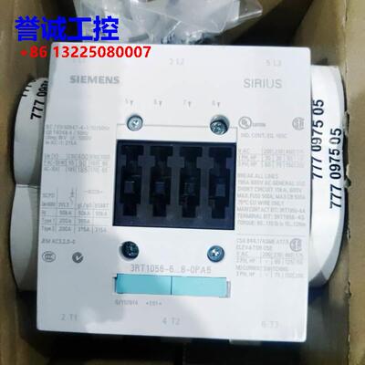西门子 3RT1056-6NP38-0PA5 3RT1056-6...8-0PA5 200-277V议价$