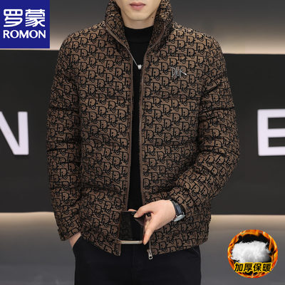 罗蒙男立领棉衣冬季加厚保暖外套