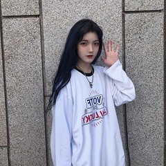 95% polyester 5% spandex 2021 spring new blouse women's Hong Kong style top