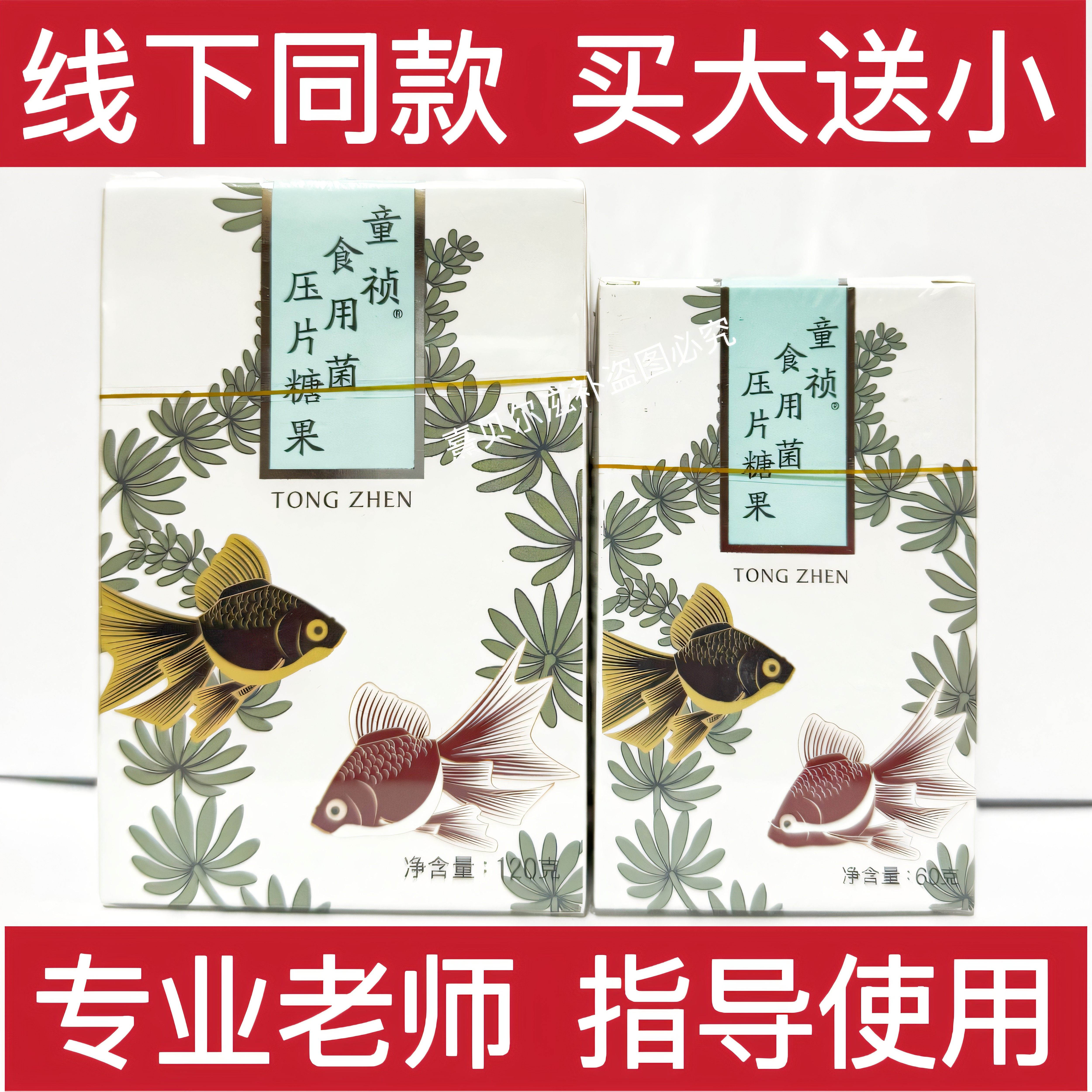 瀚齐童祯食用菌制品买大瓶240粒送小瓶120粒新日期原厂正品