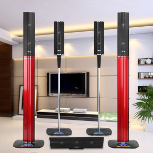 环绕音柱家用 新科家庭影院5.1前置主音箱中置箱铝合金支架落地式