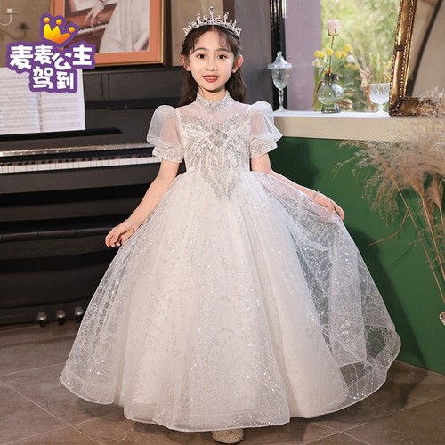 长款高端儿童晚礼服公主裙连衣裙