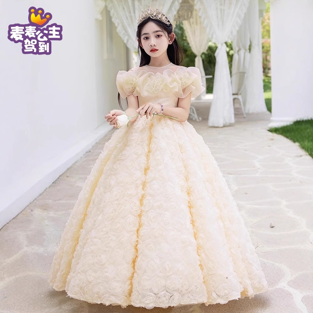 女童礼服连衣裙花童婚礼小女孩