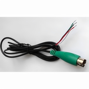 绿头PS2鼠标键盘线全铜线4芯6针线长1.5米 绿色OD2.8MM电脑配件