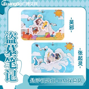 官方正版kinbor盗墓笔记周边钥匙扣悬浮黑眼睛dm探险队广博联名