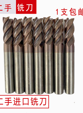 进口二手合金铣刀46810MM 9成新钨钢4刃铣刀涂层60度旧合金立铣刀