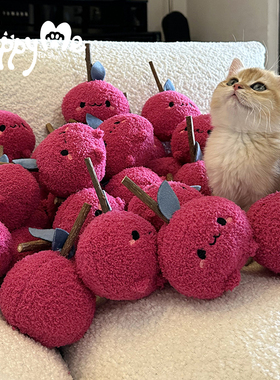 PET猫咪洋葱柠檬毛绒玩具磨牙木天蓼棒自嗨解闷宠物耐咬逗猫棒