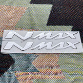 适用雅马哈摩托车NMAX 125贴纸车型标志软胶镀铬拉花 400 155 250