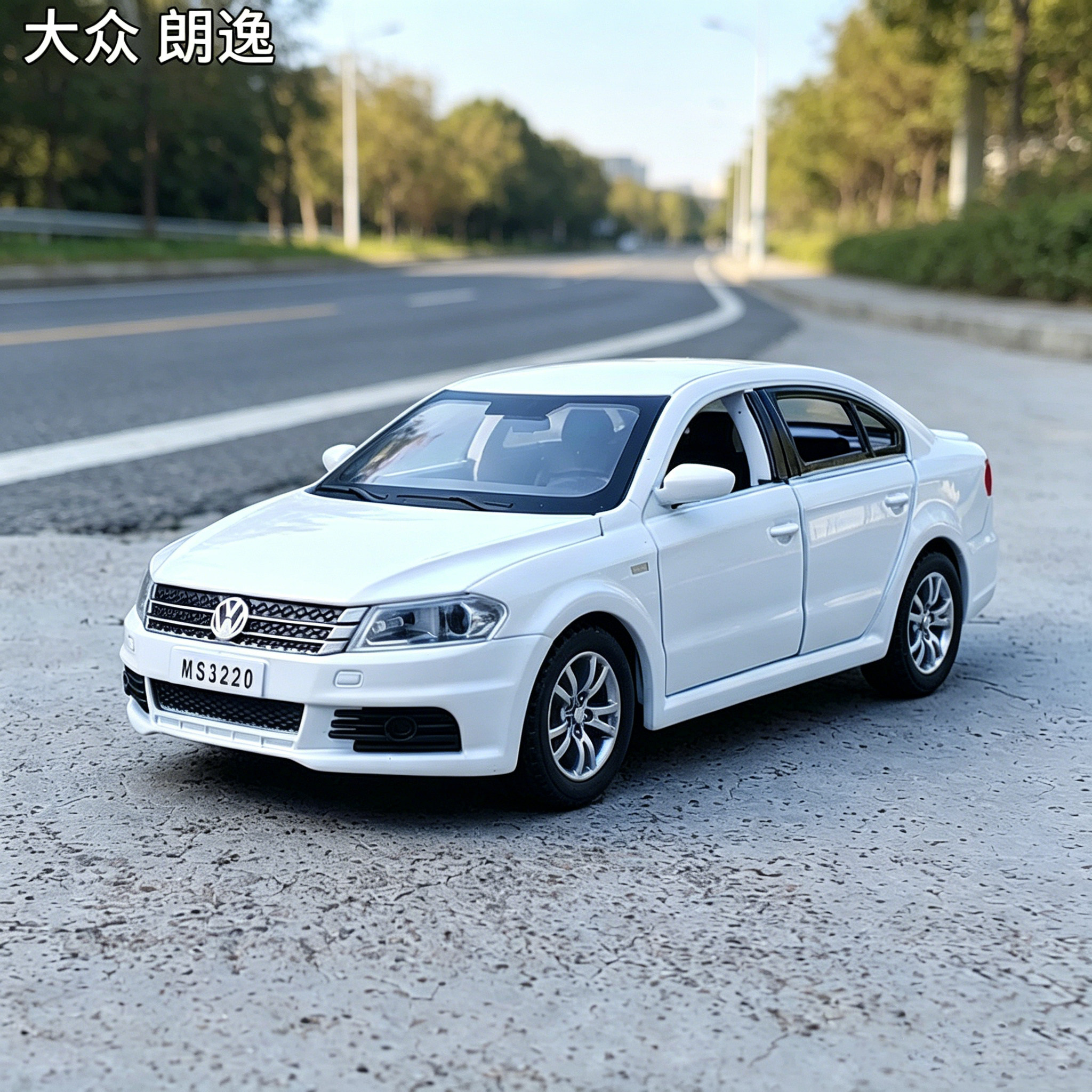 1:32大众朗逸合金车模仿真可开门轿车模型男孩玩具车收藏摆件礼物