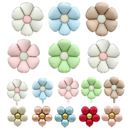 雏菊太阳花气球宝宝生日派对布场装饰背景墙六一幼儿园布置气球