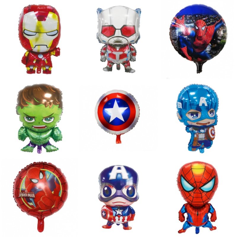 充气铝膜气球男孩玩具生日聚会用品拍照道具钢铁侠蜘蛛侠,节庆用品/礼品,飘空气球,淘宝优惠券,粉丝福利购,淘宝优惠卷