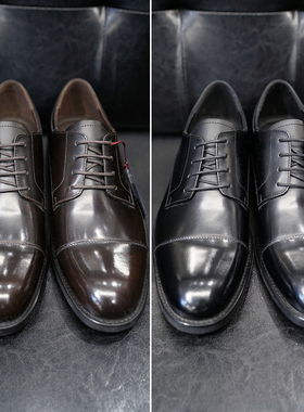 0101春装新款BASSO男士咖啡色黑色商务职业上班牛皮正装皮鞋2色