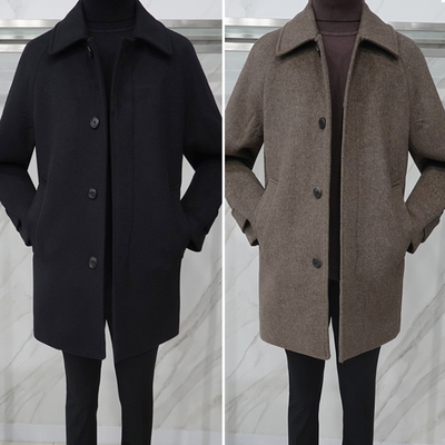 冬Liberclassy羊绒中长毛呢大衣