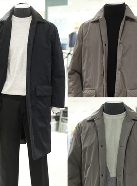 DR0102冬3折特价ZIOZIA ANDZ单排扣轻薄黑色中长款男士羽绒服3色